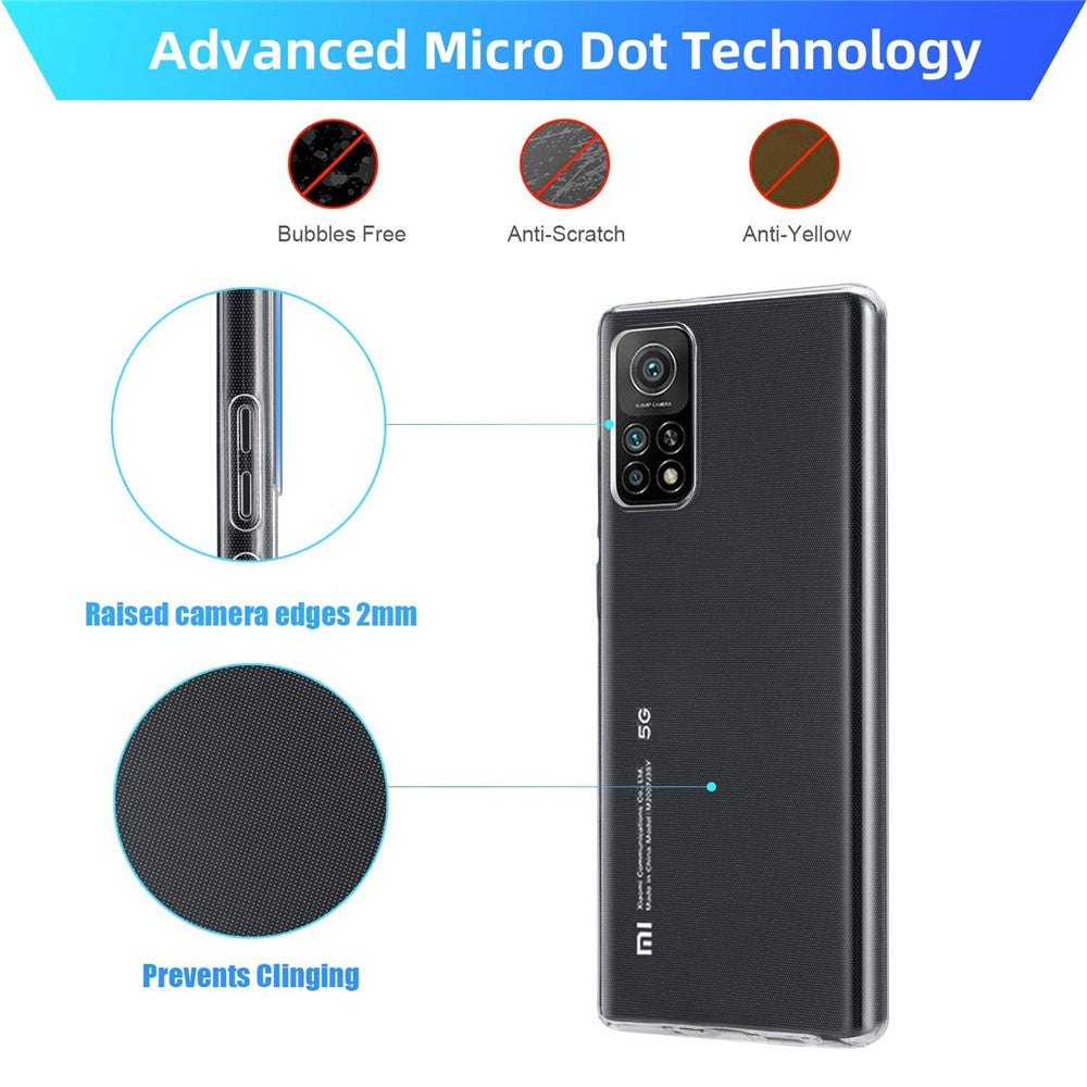 Anti-fingeravtrycksskyddande ultraklart TPU-mobilskal för Xiaomi Mi 10T 5G / Mi 10T Pro 5G / Redmi K30S