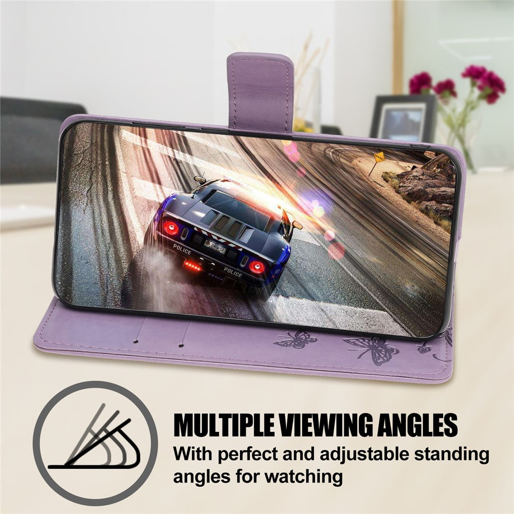 Imprint Butterfly Flowers Leather Wallet Stand Case for Xiaomi Mi 10T 5G / Mi 10T Pro 5G / Redmi K30S