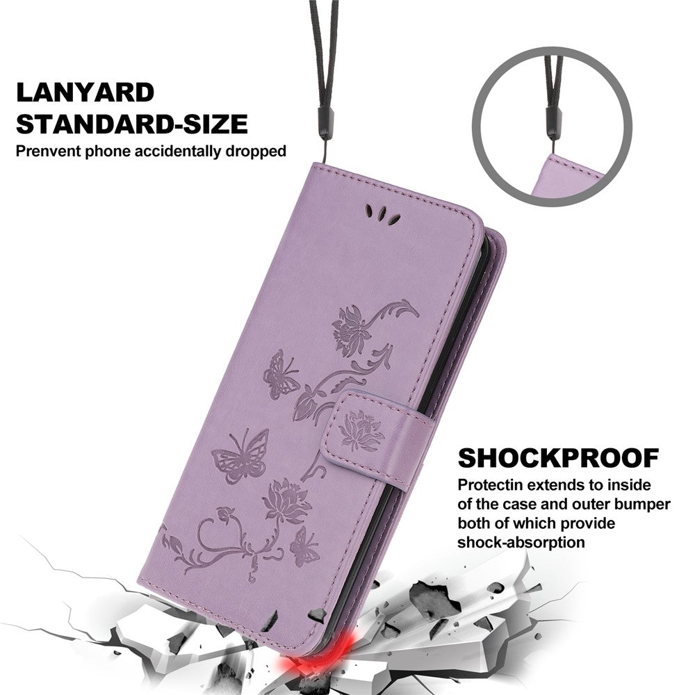 Imprint Butterfly Flowers Leather Wallet Stand Case for Xiaomi Mi 10T 5G / Mi 10T Pro 5G / Redmi K30S