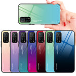 Gradient Pattern Painted Tempered Glass Cell Phone Case for Xiaomi Mi 10T 5G/Mi 10T Pro 5G / Redmi K30S