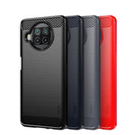 MOFI Brushed Carbon Fiber Soft TPU Back Case for Xiaomi Mi 10T Lite 5G/Redmi Note 9 Pro 5G/Mi 10i 5G