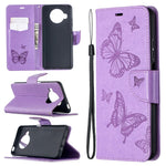 Imprint Butterflies Pattern Wallet Stand Leather Cover for Xiaomi Mi 10T Lite 5G / Mi 10i 5G / Redmi Note 9 Pro 5G