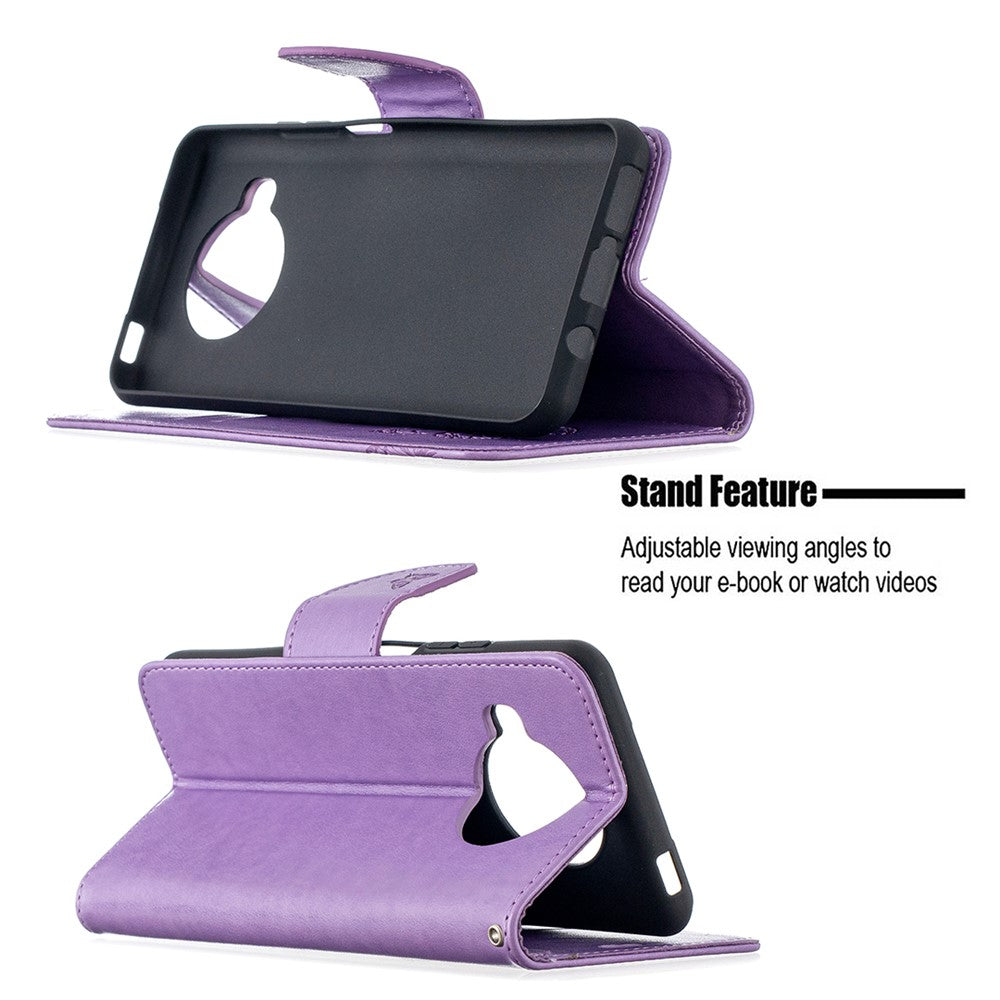 Imprint Butterflies Pattern Wallet Stand Leather Cover for Xiaomi Mi 10T Lite 5G / Mi 10i 5G / Redmi Note 9 Pro 5G