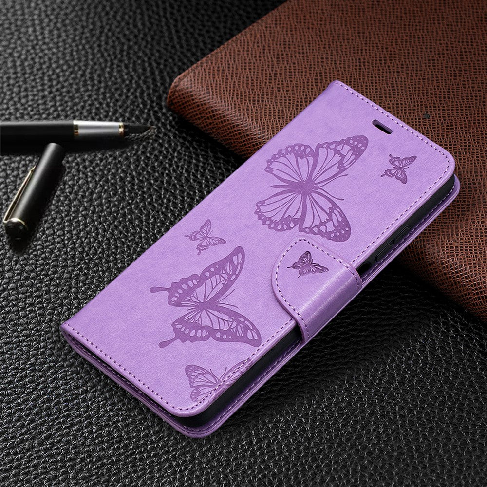Imprint Butterflies Pattern Wallet Stand Leather Cover for Xiaomi Mi 10T Lite 5G / Mi 10i 5G / Redmi Note 9 Pro 5G