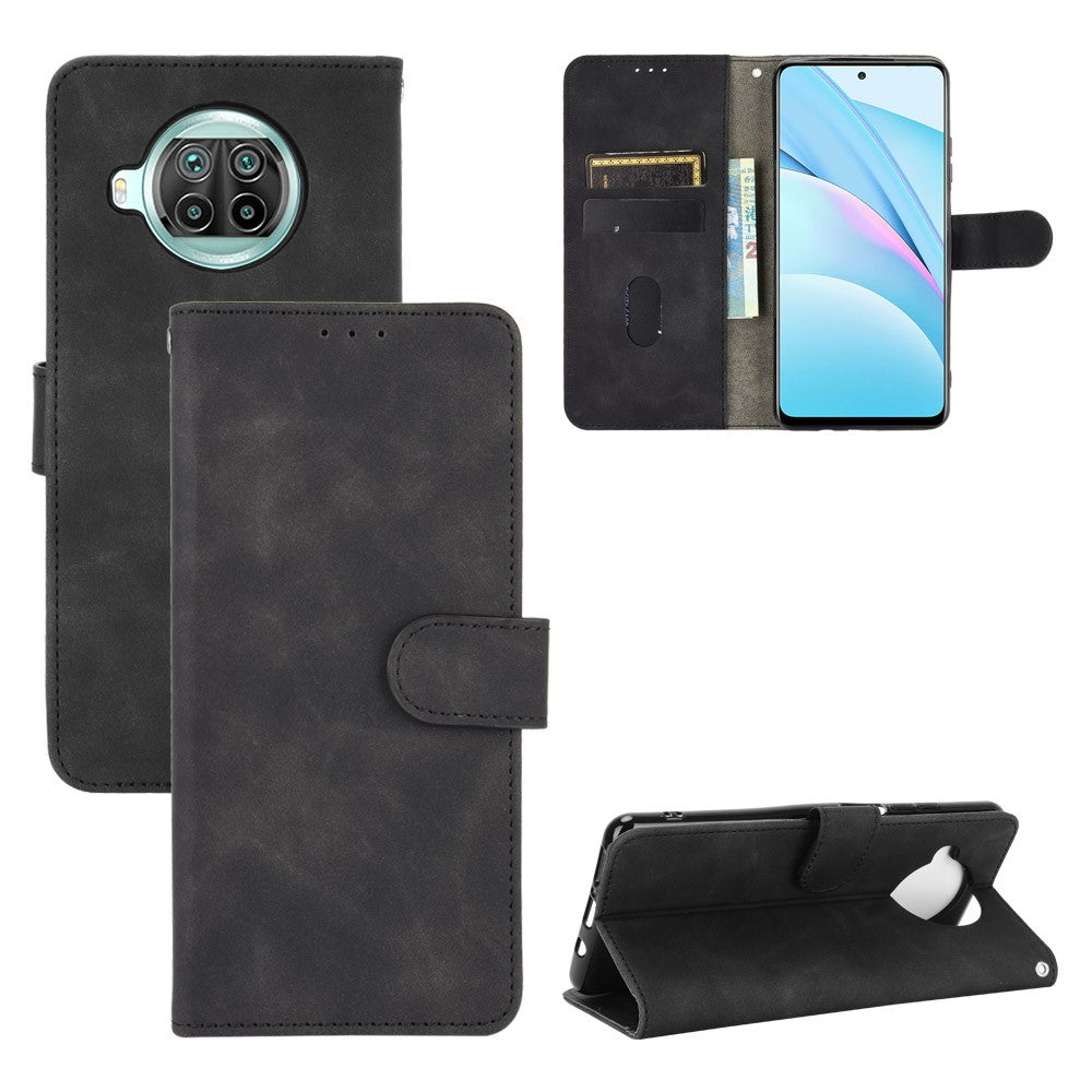 Skin-Touch PU Leather Flip Phone Wallet Case for Xiaomi Mi 10T Lite 5G/Redmi Note 9 Pro 5G/Mi 10i 5G