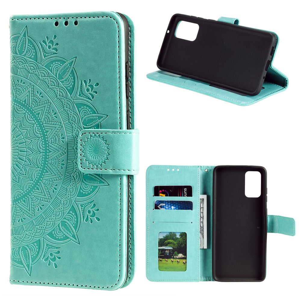 Imprint Flower Leather Wallet Case for Xiaomi Mi 10T 5G/10T Pro 5G/Redmi K30S Stand Cover