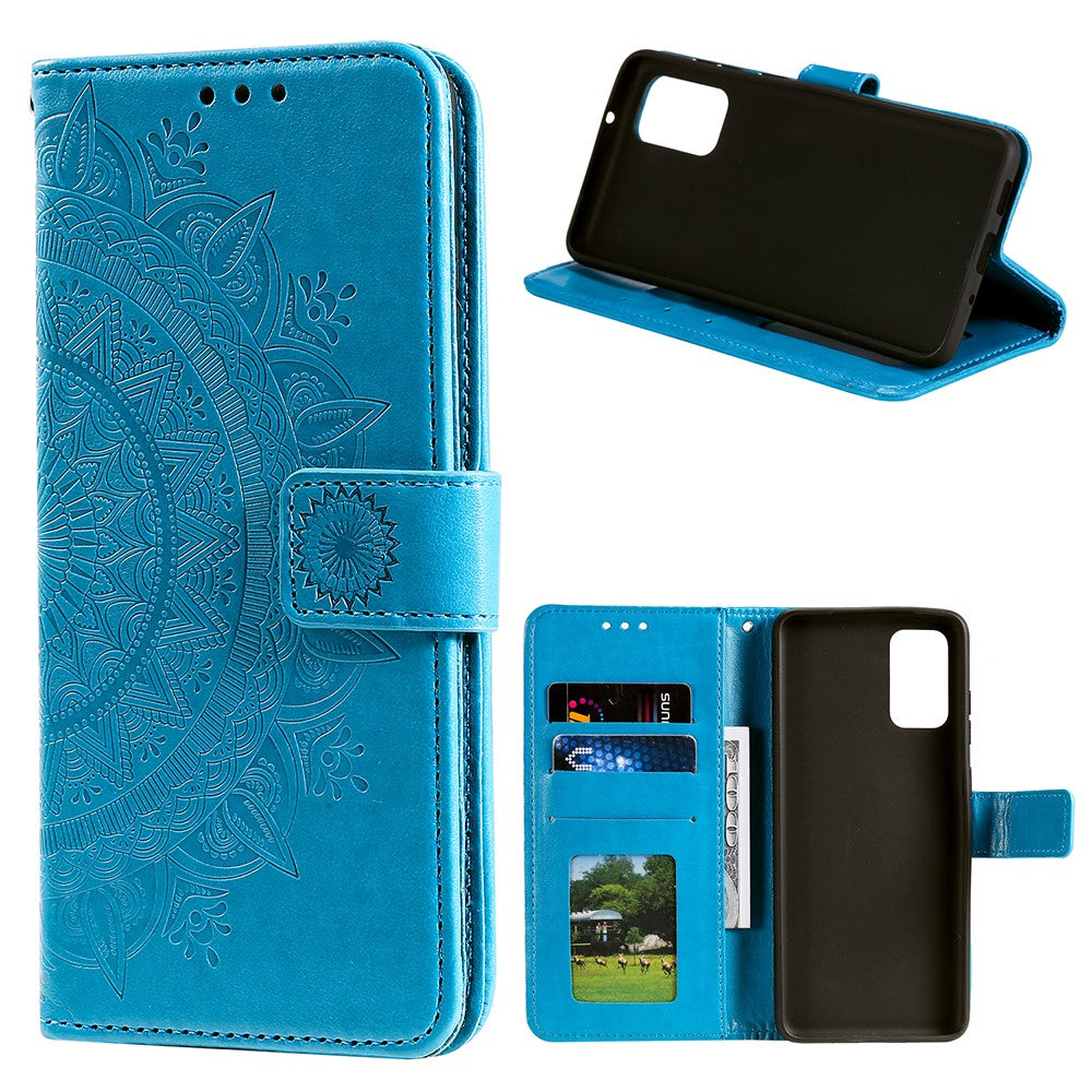 Imprint Flower Leather Wallet Case for Xiaomi Mi 10T 5G/10T Pro 5G/Redmi K30S Stand Cover