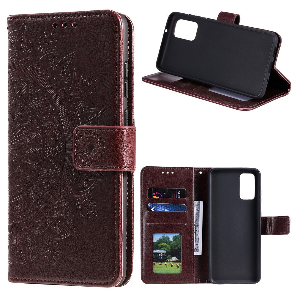 Imprint Flower Leather Wallet Case for Xiaomi Mi 10T 5G/10T Pro 5G/Redmi K30S Stand Cover