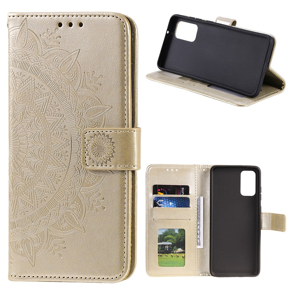 Imprint Flower Leather Wallet Case for Xiaomi Mi 10T 5G/10T Pro 5G/Redmi K30S Stand Cover