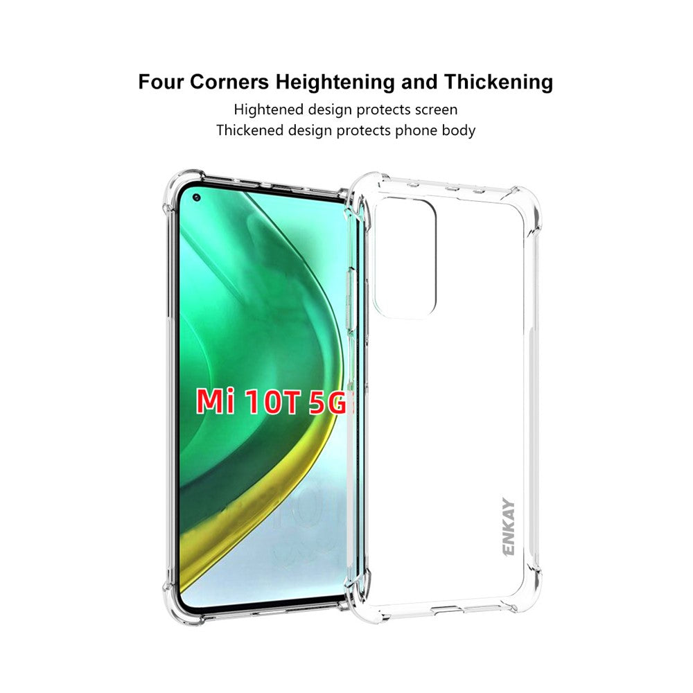 ENKAY HAT PRINCE ENK-PC061 Stötsäkert Genomskinligt TPU-skal för Xiaomi Mi 10T 5G/10T Pro 5G/Redmi K30S