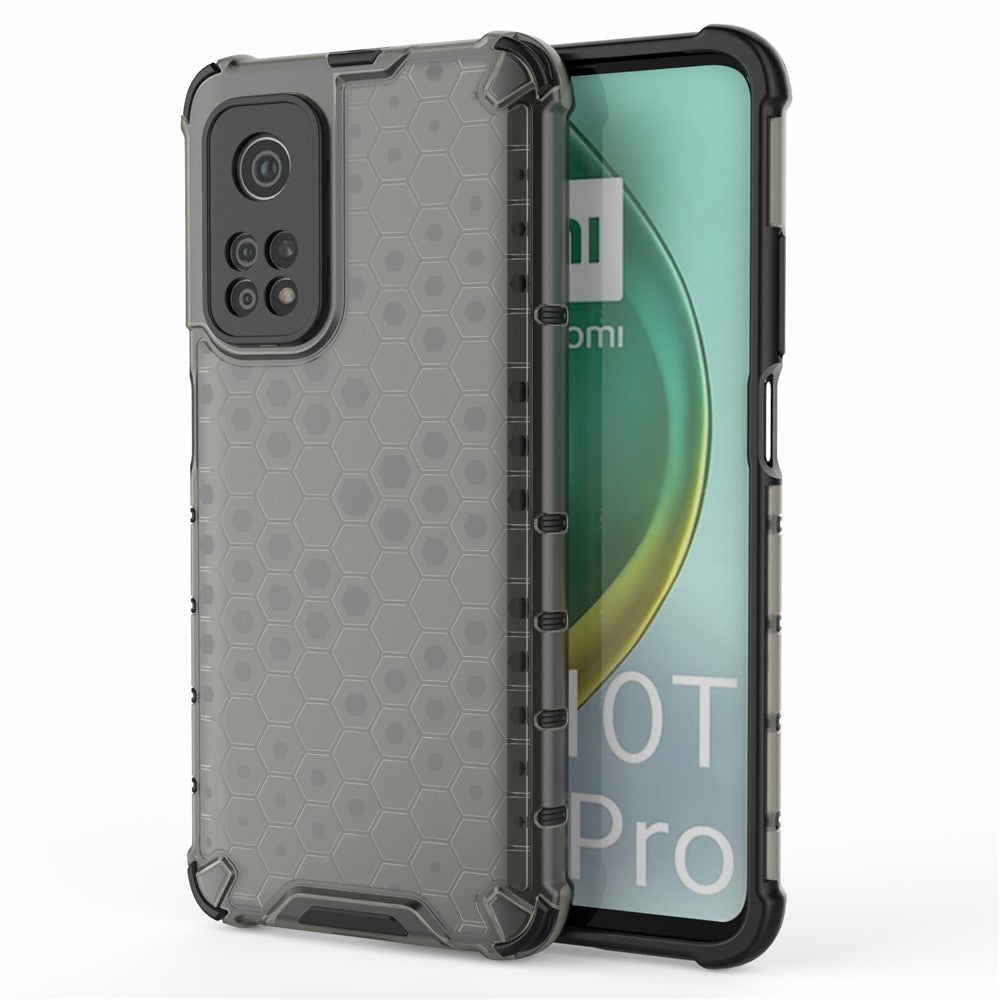TPU + PC Combo Case with Honeycomb Grid Pattern Design for Xiaomi Mi 10T 5G/Mi 10T Pro 5G/Redmi K30S