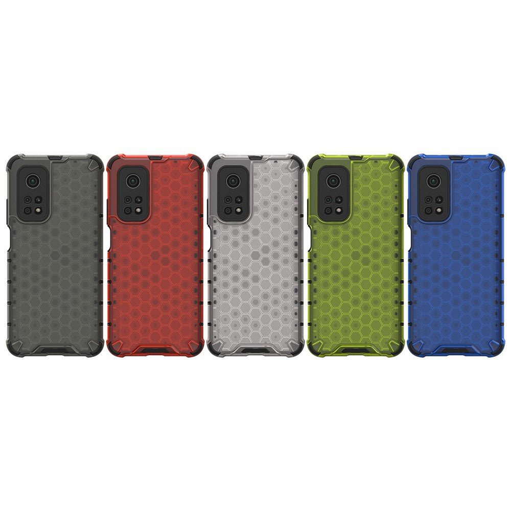 TPU + PC Combo Case with Honeycomb Grid Pattern Design for Xiaomi Mi 10T 5G/Mi 10T Pro 5G/Redmi K30S