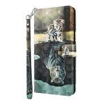 Wallet Stand Case for Xiaomi Mi 10T 5G/10T Pro 5G/Redmi K30S Pattern Printing Leather Shell with Lanyard