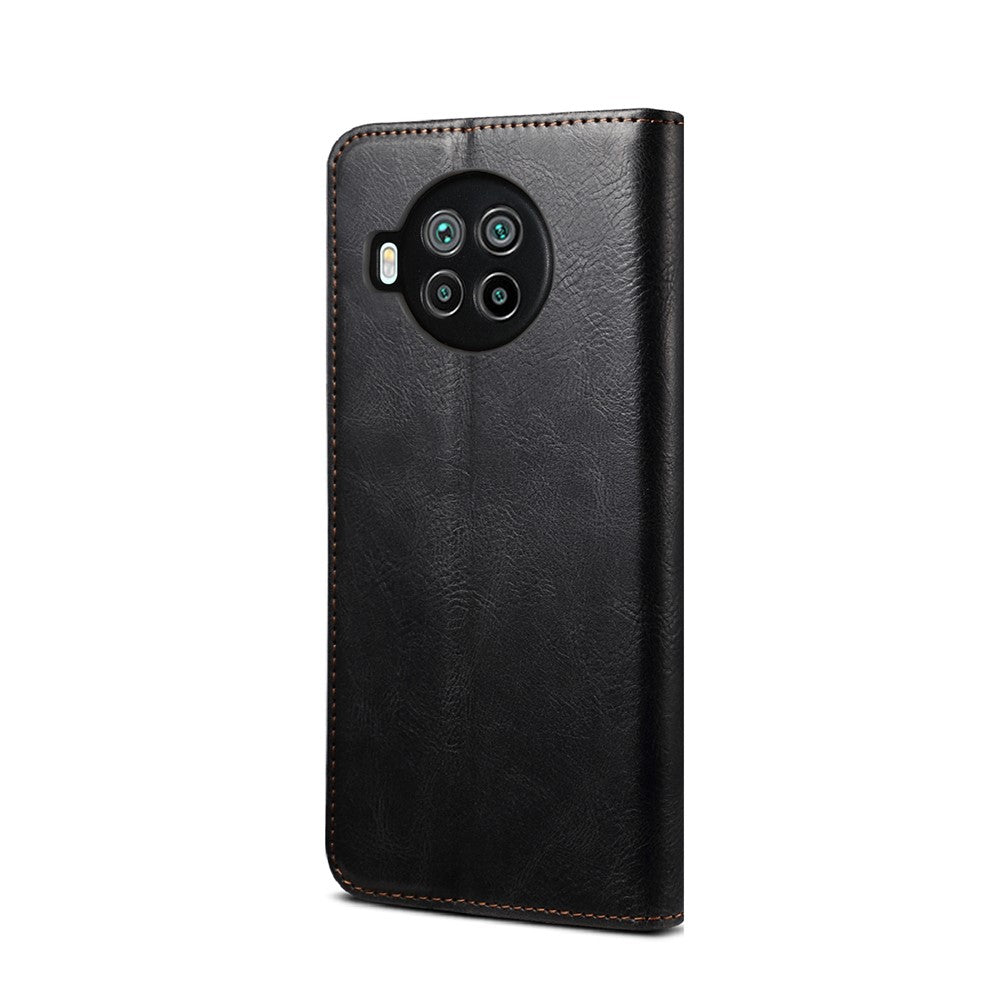 Waxy Crazy Horse Texture TPU + PU Leather Cover Case for Xiaomi Mi 10T Lite 5G/Mi 10i 5G/Redmi Note 9 Pro 5G