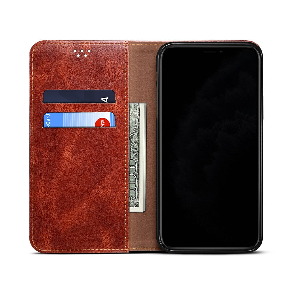 Vaxartad Crazy Horse-textur TPU + PU-läderskal för Xiaomi Mi 10T Pro 5G/Redmi K30S / Mi 10T 5G