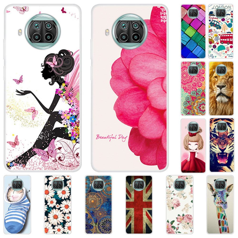 Pattern Printing TPU Phone Cover Case for Xiaomi Mi 10T Lite 5G/Mi 10i 5G/Redmi Note 9 Pro 5G