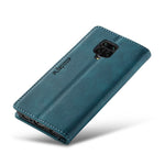 AUTSPACE A01 Series RFID Blocking Retro Matte Leather Wallet Case for Xiaomi Redmi Note 9S