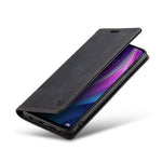 AUTSPACE A01 Series RFID Blocking Retro Matte Leather Case Wallet for Xiaomi Redmi Note 8 Pro