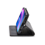 AUTSPACE A01 Series RFID Blocking Retro Matte Leather Case Wallet for Xiaomi Redmi Note 8 Pro