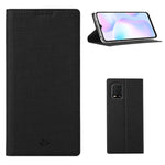 VILI DMX for Xiaomi Mi 10 Lite 5G/Redmi Note 9 Pro 5G Cross Texture Leather Stand Case