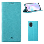 VILI DMX for Xiaomi Mi 10 Lite 5G/Redmi Note 9 Pro 5G Cross Texture Leather Stand Case