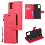 Imprint Butterfly Flowers Design Leather Wallet Phone Cover for Xiaomi Poco M3