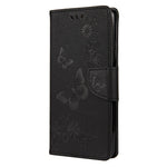Imprint Butterfly Pattern Leather Wallet Phone Shell for Xiaomi Mi 10T 5G / Mi 10T Pro 5G / Redmi K30S