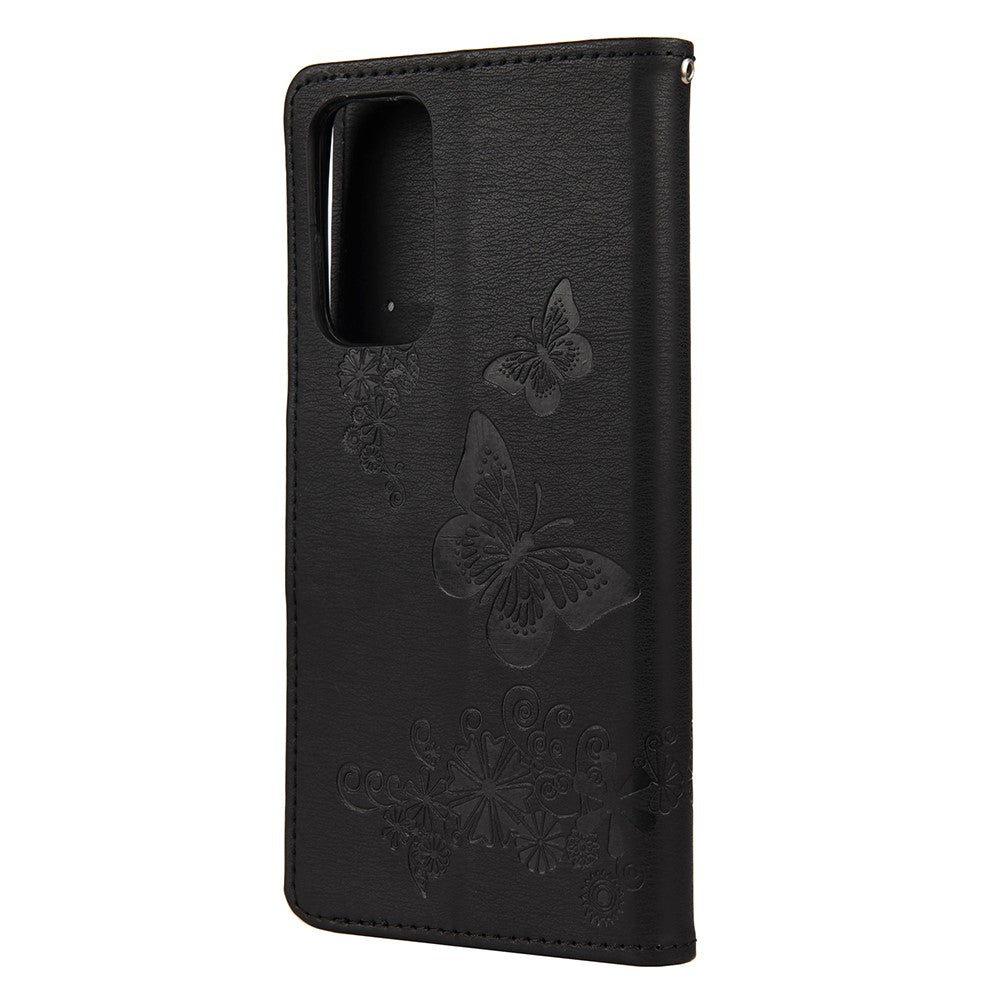Imprint Butterfly Pattern Leather Wallet Phone Shell for Xiaomi Mi 10T 5G / Mi 10T Pro 5G / Redmi K30S
