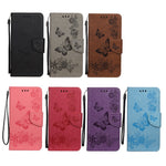 Imprint Butterfly Pattern Leather Wallet Phone Shell for Xiaomi Mi 10T 5G / Mi 10T Pro 5G / Redmi K30S