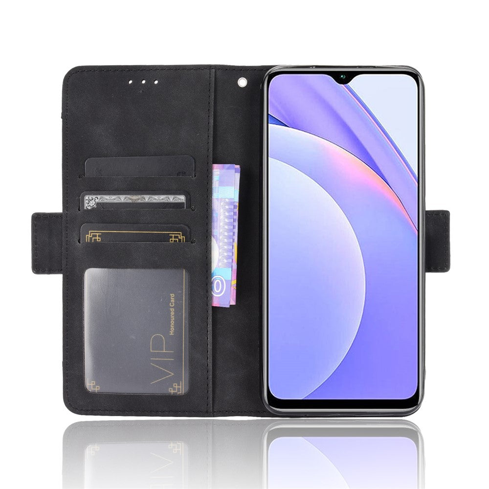 Multiple Card Slots Wallet Case Stand TPU + PU Leather Cover Case for Xiaomi Redmi Note 9 4G/9 Power/Redmi 9T