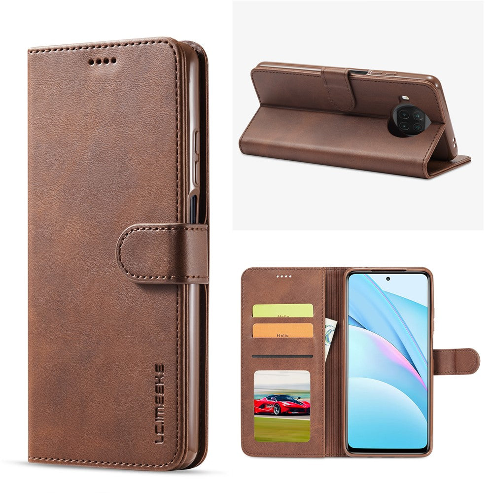 LC.IMEEKE Leather Wallet Case for Xiaomi Mi 10T Lite 5G / Redmi Note 9 Pro 5G / Mi 10i 5G Stand Shell