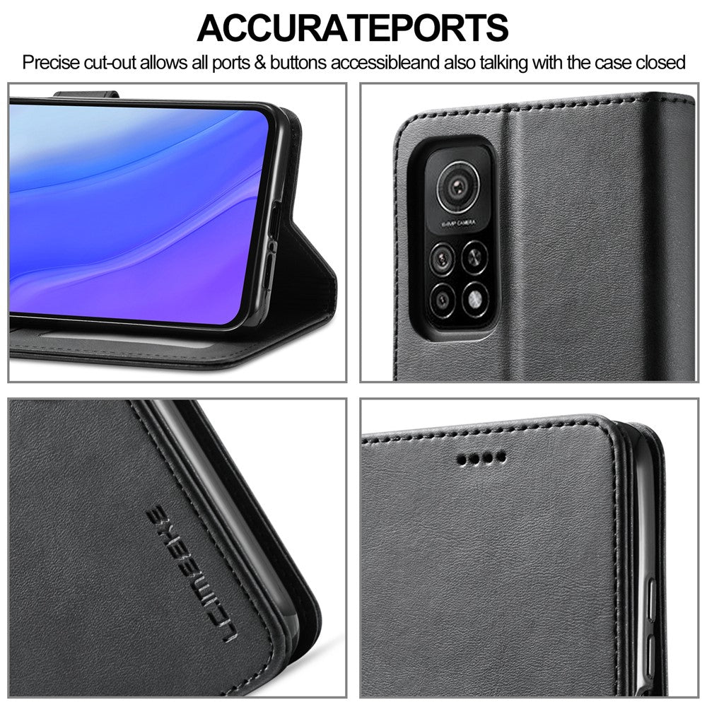 LC.IMEEKE Wallet Leather Protector for Xiaomi Mi 10T 5G/10T Pro 5G/Redmi K30S Stand Shell