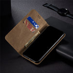 Jeans Cloth Surface Wallet Design Leather Cell Phone Protective Cover for Xiaomi Redmi Note 9 5G/Note 9T 5G