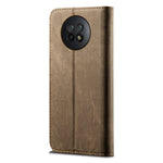 Jeans Cloth Surface Wallet Design Leather Cell Phone Protective Cover for Xiaomi Redmi Note 9 5G/Note 9T 5G