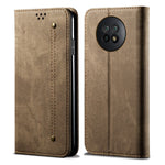 Jeans Cloth Surface Wallet Design Leather Cell Phone Protective Cover for Xiaomi Redmi Note 9 5G/Note 9T 5G
