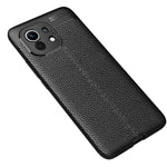 Four Corner Cushion Litchi Texture Soft TPU Protector for Xiaomi Mi 11 Mobile Phone Cover