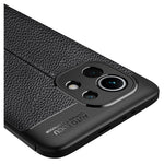 Four Corner Cushion Litchi Texture Soft TPU Protector for Xiaomi Mi 11 Mobile Phone Cover