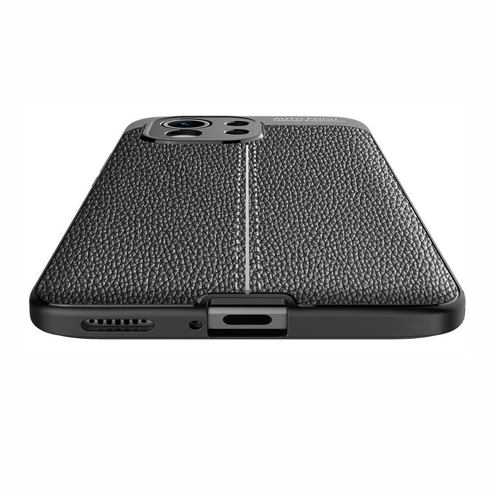 Four Corner Cushion Litchi Texture Soft TPU Protector for Xiaomi Mi 11 Mobile Phone Cover