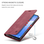 AUTSPACE A01 Series RFID Blocking Retro Matte Leather Case Wallet for Xiaomi Mi 10T Lite 5G/ Mi 10i 5G/Note 9 Pro 5G