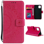 Imprinted Mandala Flower Wallet Leather Case with Strap for Xiaomi Mi 11
