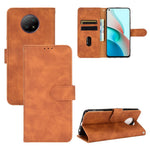 For Xiaomi Redmi Note 9 5G/Redmi Note 9T 5G Skin-touch Feeling PU Leather Wallet Design Case with Stand