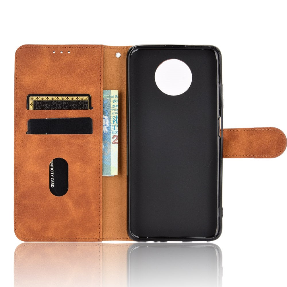 For Xiaomi Redmi Note 9 5G/Redmi Note 9T 5G Skin-touch Feeling PU Leather Wallet Design Case with Stand