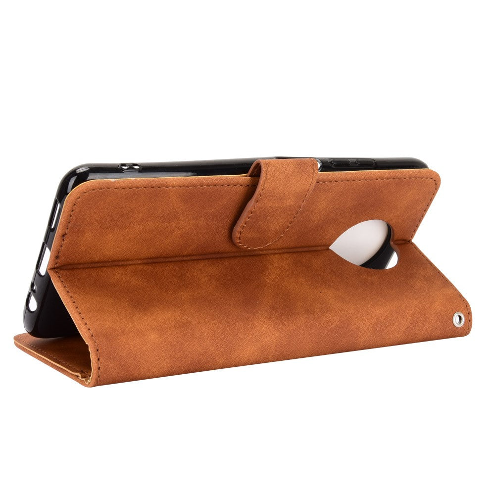 For Xiaomi Redmi Note 9 5G/Redmi Note 9T 5G Skin-touch Feeling PU Leather Wallet Design Case with Stand