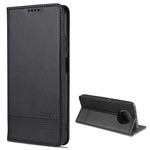AZNS Läderplånbok med automatisk sugfunktion och mobilstativ för Xiaomi Redmi Note 9 5G/Redmi Note 9T 5G