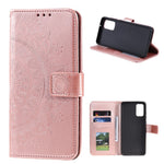 Imprinted Mandala Flower Wallet Leather Case with Strap for Xiaomi Poco M3