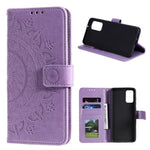 Imprinted Mandala Flower Wallet Leather Case with Strap for Xiaomi Poco M3