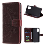 Imprinted Mandala Flower Wallet Leather Case with Strap for Xiaomi Poco M3