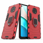 PC + TPU Hybrid Shell Finger Ring Holder Kickstand Case for Xiaomi Redmi Note 9 5G/Redmi Note 9T 5G