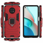 PC + TPU Hybrid Shell Finger Ring Holder Kickstand Case for Xiaomi Redmi Note 9 5G/Redmi Note 9T 5G