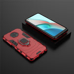 PC + TPU Hybrid Shell Finger Ring Holder Kickstand Case for Xiaomi Redmi Note 9 5G/Redmi Note 9T 5G